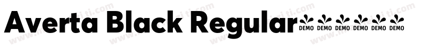 Averta Black Regular字体转换